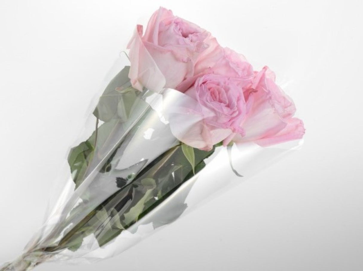 Florist Clear Sleeves - Clear Cello Sleeve V Shape