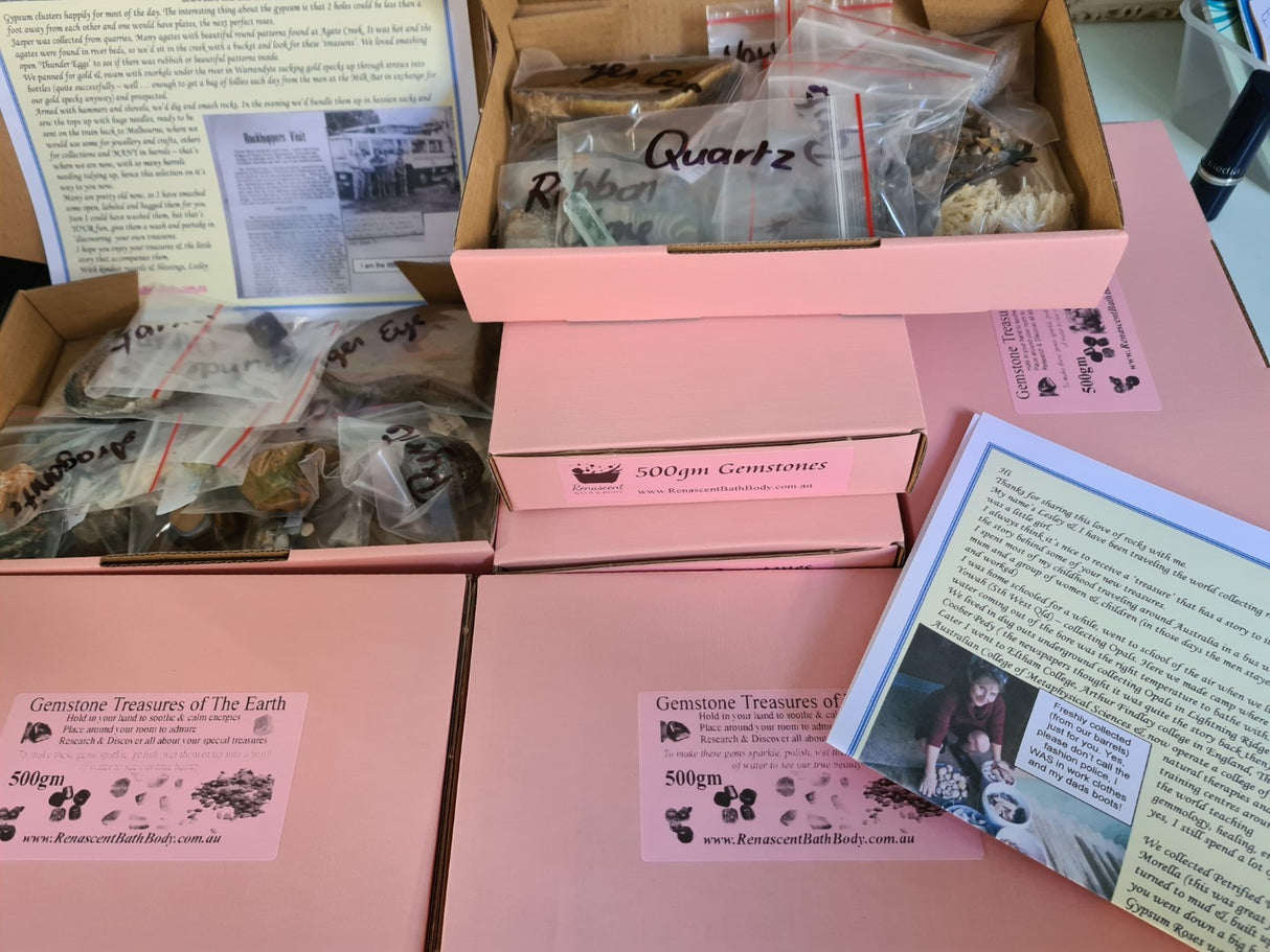 Gemstones of The Earth - Mixed Gemstone Specimens Gift Boxed