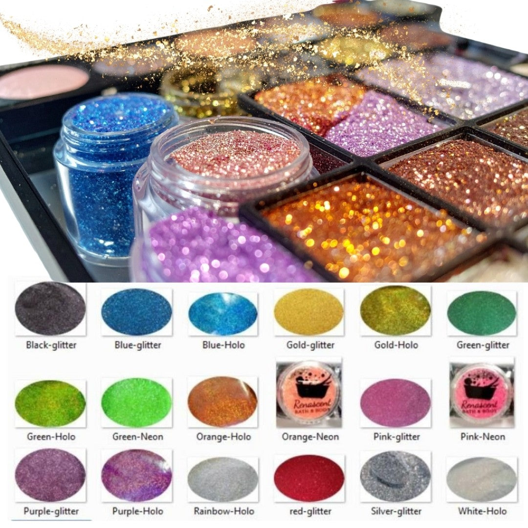 BLACK Cosmetic Grade Glitter Powder Superfine Extra Fine Soap Candle Nail Art