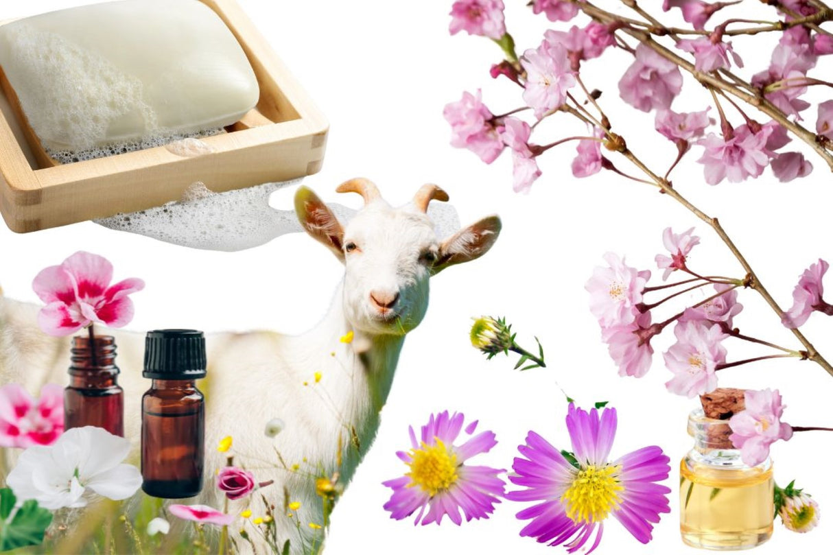 Goats Milk Floral Essential Oil Soap Cleansing Bar (WS Available)