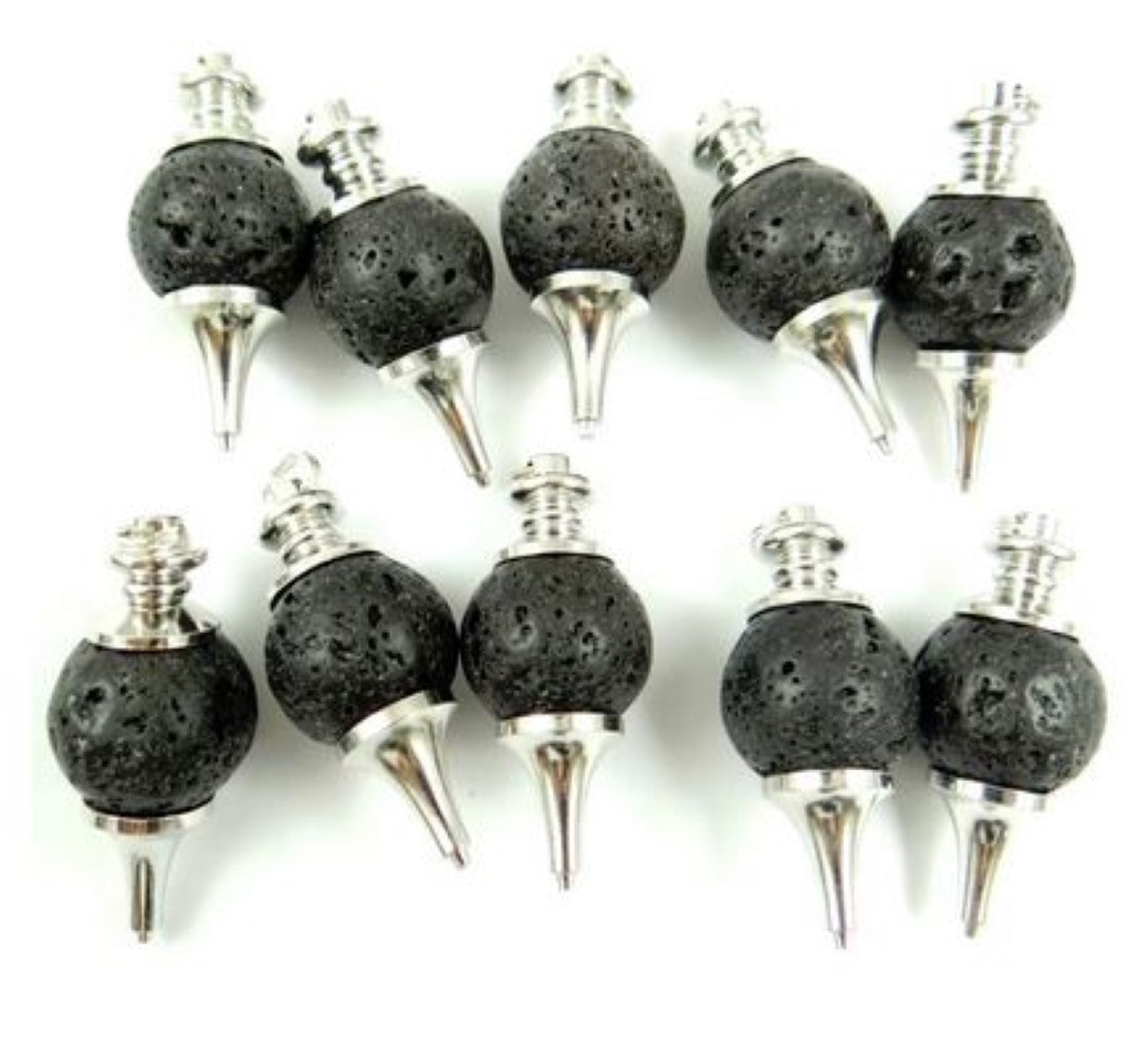 Lava Stone Gemstone Pendulum