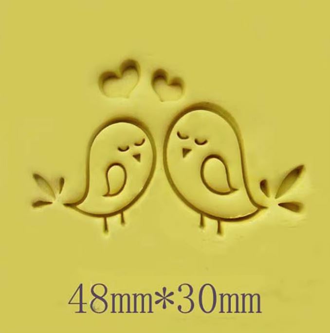 LoveBirds Soap Stamp Double Heart