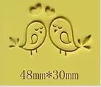 LoveBirds Soap Stamp Double Heart