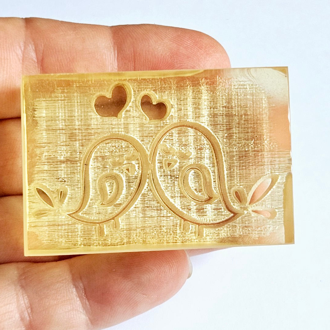 LoveBirds Soap Stamp Double Heart