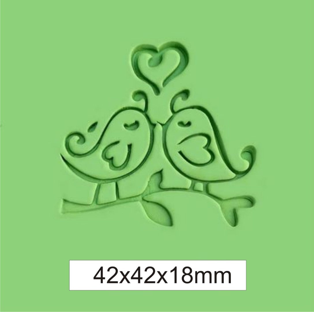 LoveBirds Soap Stamp Single Heart