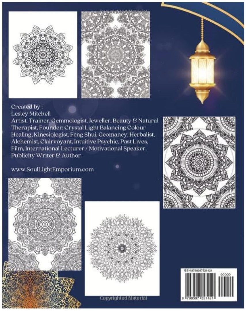 Mindful Mandala Patterns Adult Colouring Book - Lesley Mitchell