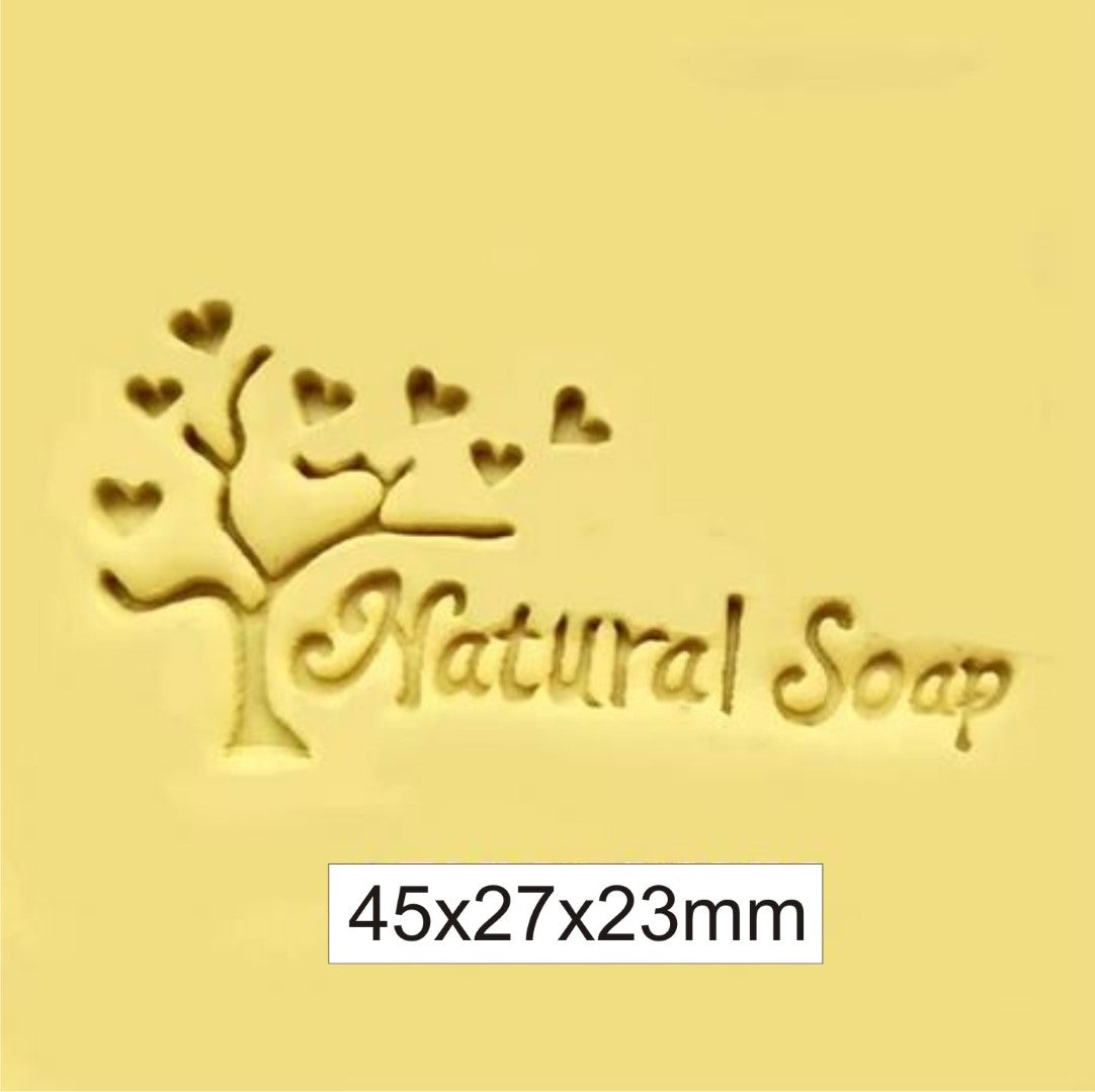 Natural Soap Love Heart Tree Stamp