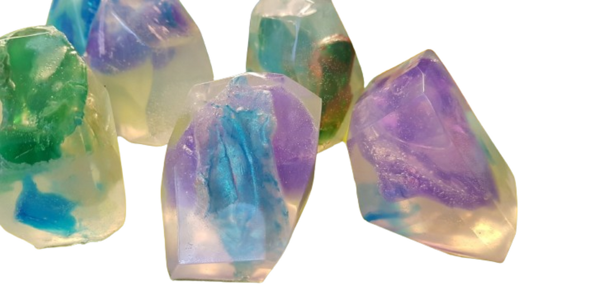 Opal Specimen Soap Bar Large Size bar (WS available) Gift Boxed + Stand