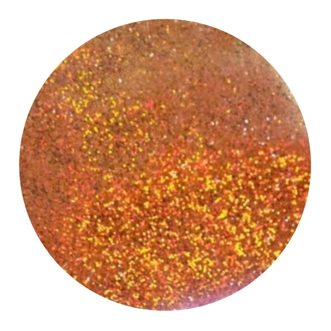 ORANGE HOLOGRAPHIC Cosmetic Grade Glitter Powder Superfine Extra Fine Soap Candle Nail Art