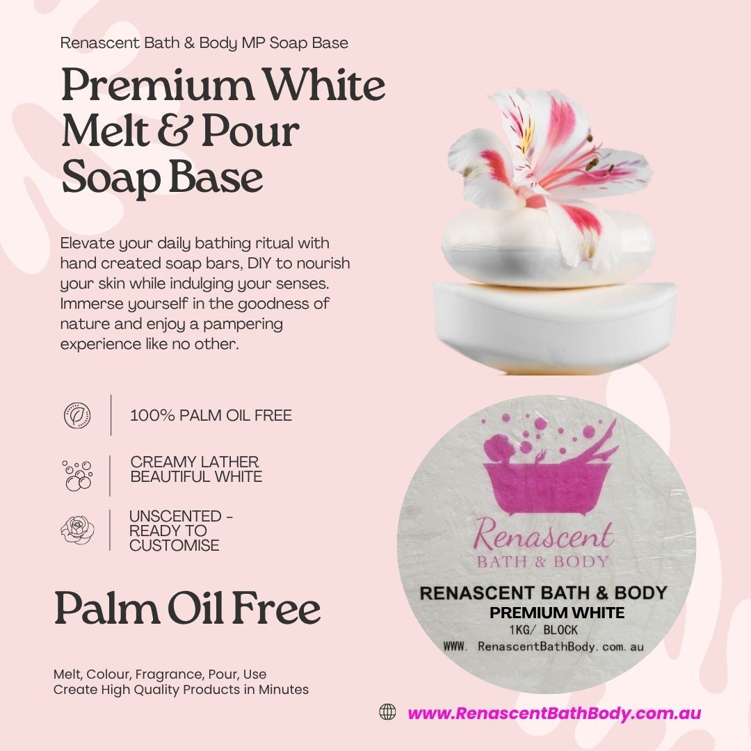Premium WHITE MP Melt & Pour Soap Base *New formula*
