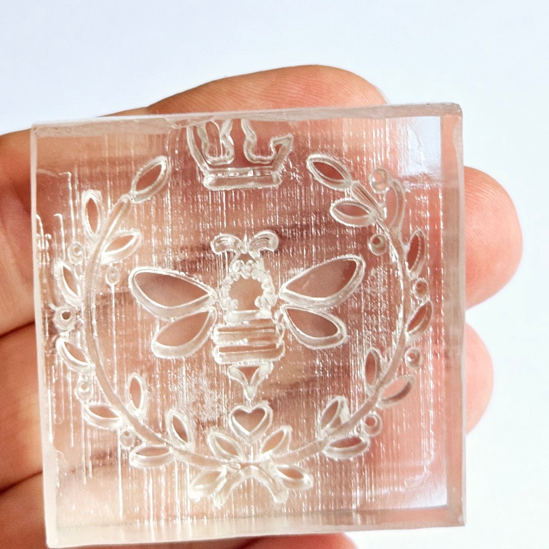 Queen Bee Soap Stamp Buzz BumbleBee Crown