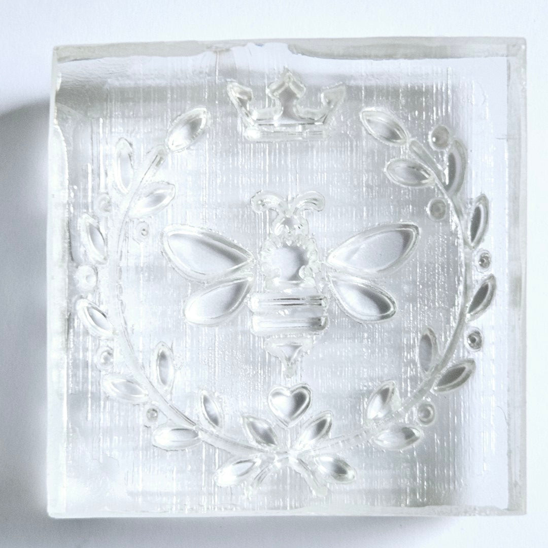 Queen Bee Soap Stamp Buzz BumbleBee Crown