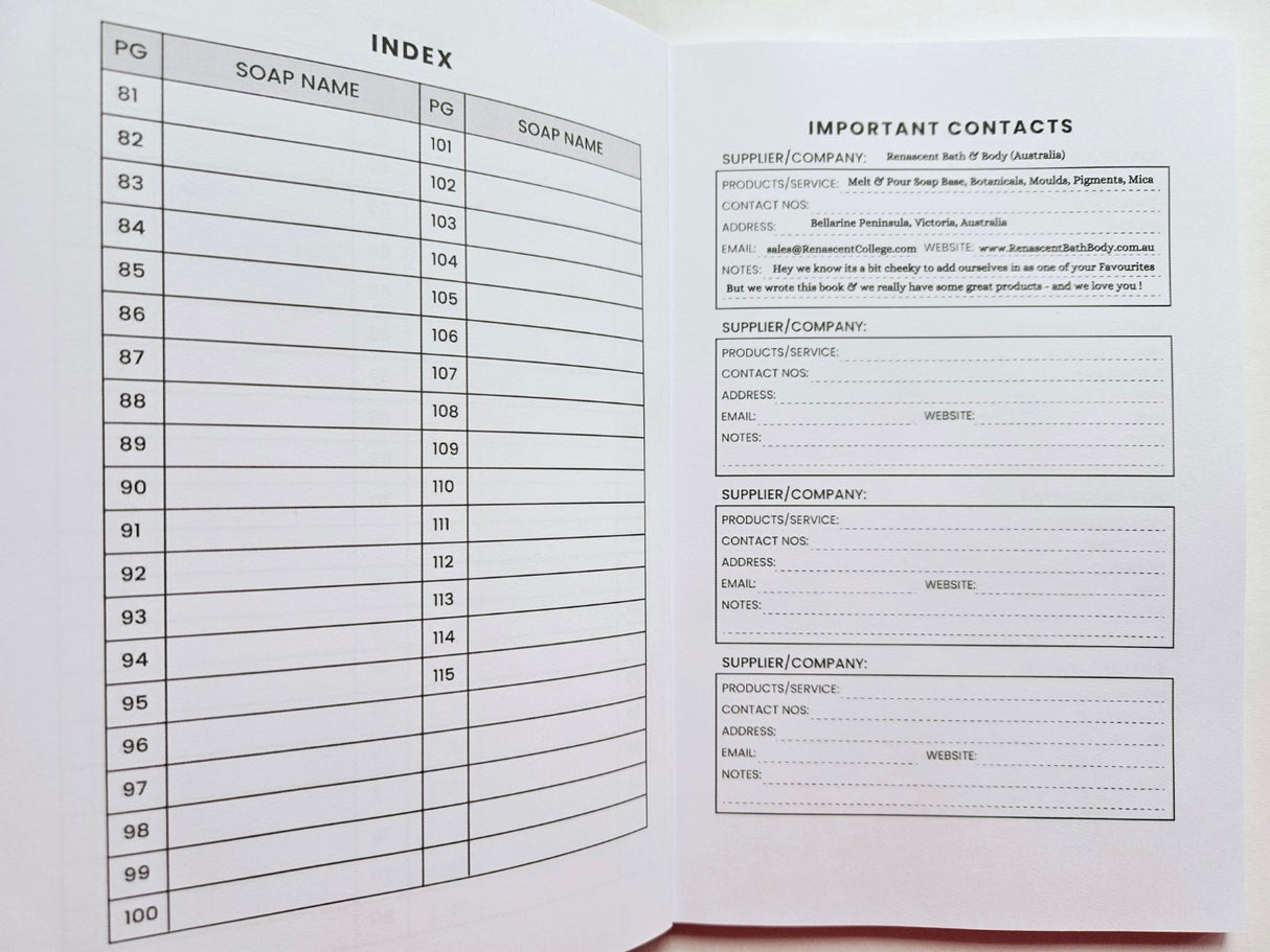 Soap Makers Journal Paperback Book - Lesley Mitchell