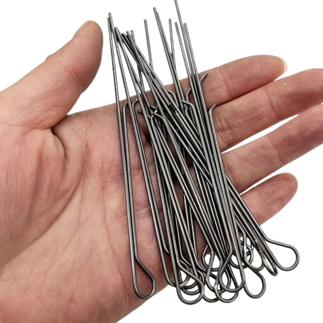 10Pcs 11cm Metal Candle Wick Holders Clip Stainless Steel for Candle Making Centering Device Tools