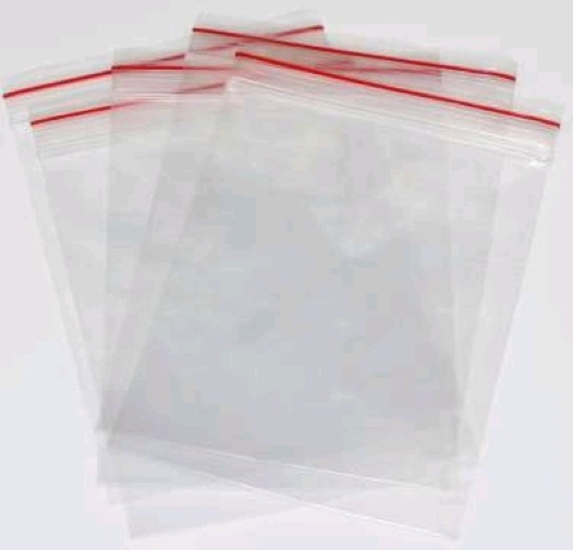 Self Seal Clear Zip Lock Plastic Bags 9x13 (A4) (230 x 330mm) x 100