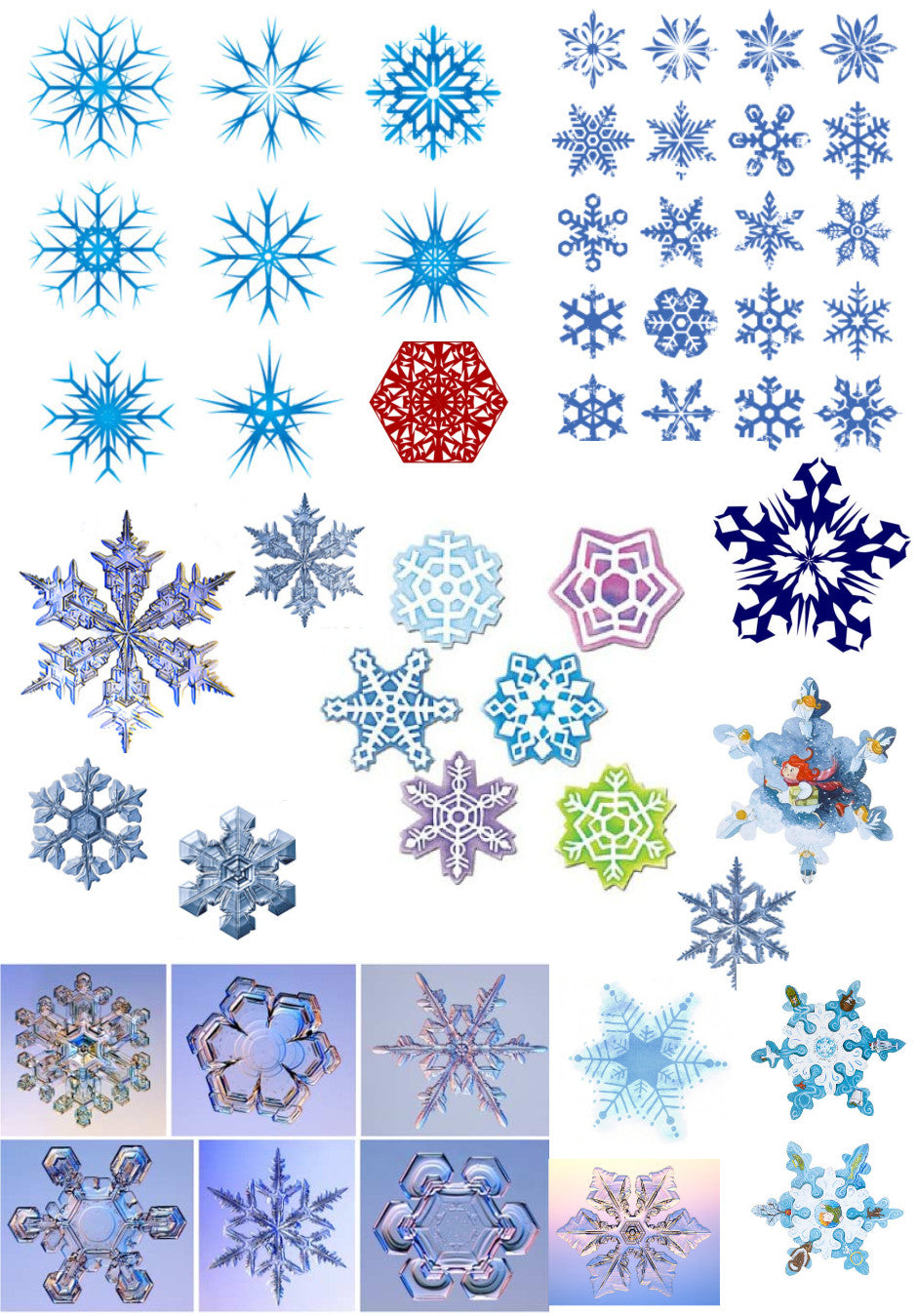 Pre Printed Water Slide Decal/ Dissolving/Tattoo Paper Winter Wonderland