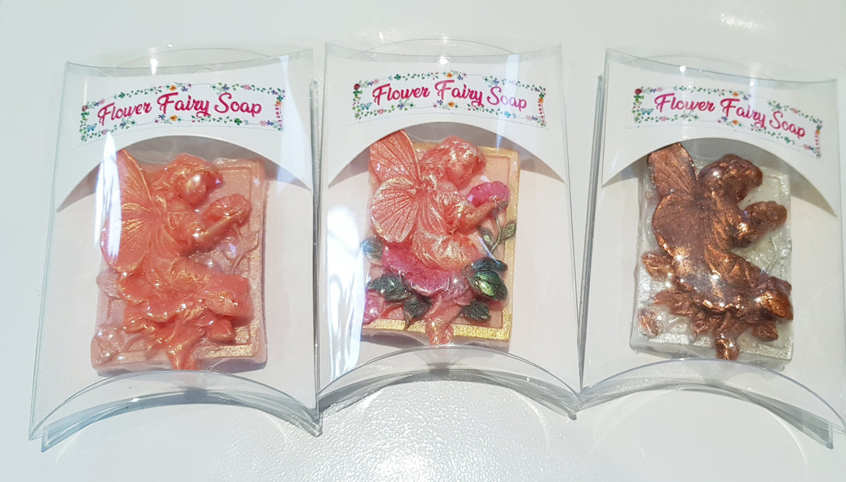 Flower Fairy Soap Bar Artisan Created Cleansing Bar (WS available) Gift Boxed Lemonade Fragrance