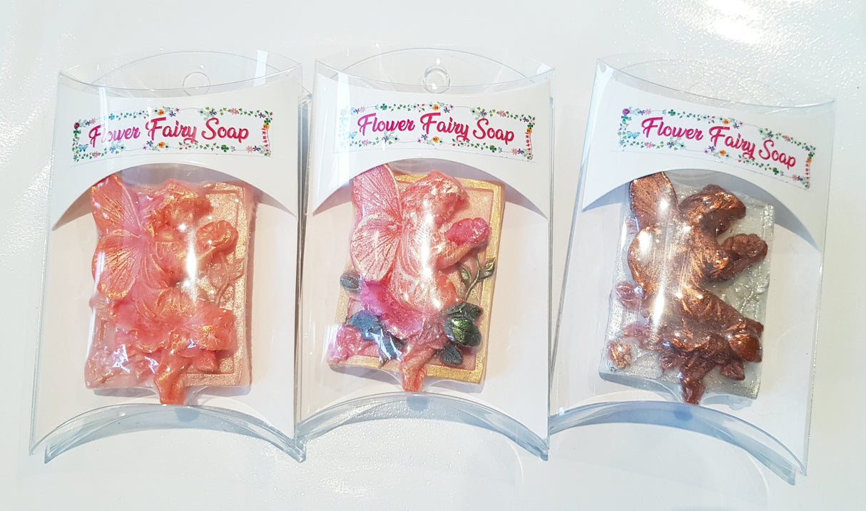 Flower Fairy Soap Bar Artisan Created Cleansing Bar (WS available) Gift Boxed Lemonade Fragrance