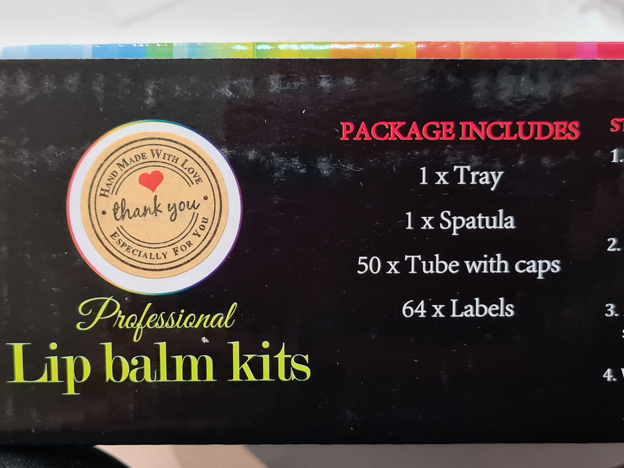 Lip Balm / Gloss Making Bulk Kit + FILLING TRAY SET with Balm