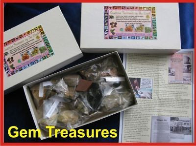 Gemstones of The Earth - Mixed Gemstone Specimens Gift Boxed