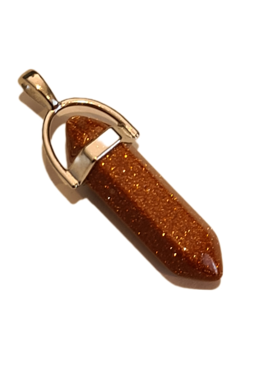 Gemstone Polished Genuine Pendant Crystal Point Silver