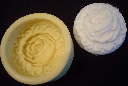 Rose Covered Round Silicone Mould