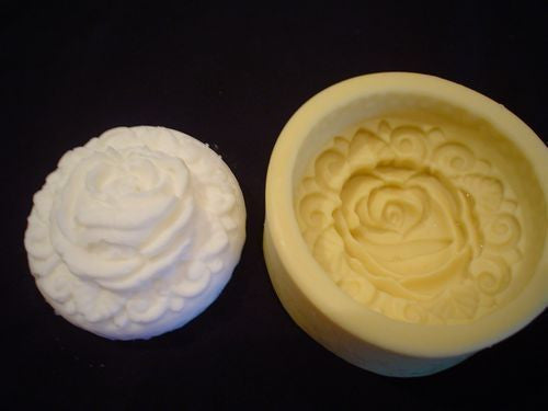 Rose Covered Round Silicone Mould
