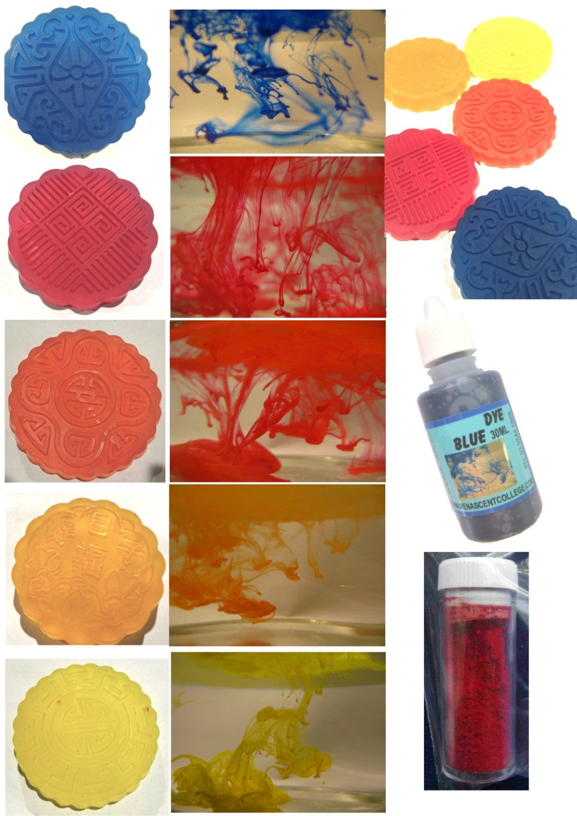 LAB Colour Dyes For Liquid Soaps 30ml KIT OF 5