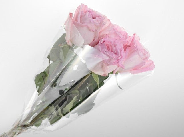 Florist Clear Sleeves - Clear Cello Sleeve V Shape