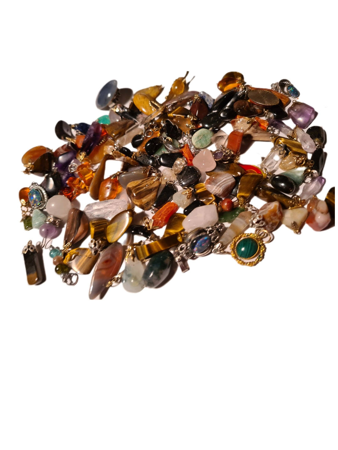 Gemstone Pendants Genuine, DIY, Bulk Lot 10 Natural Australian Hand Made RRP $12each