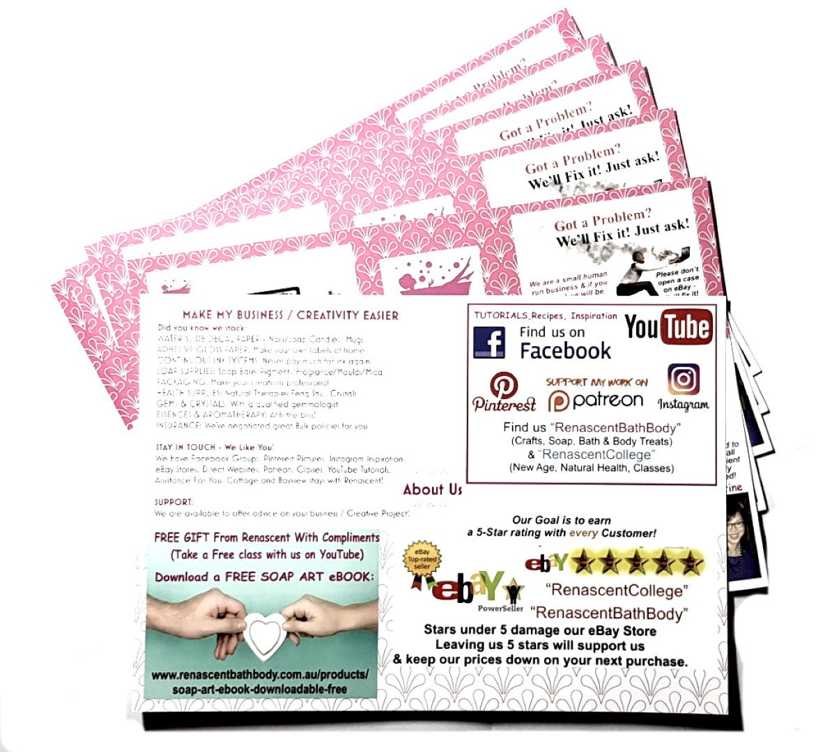 Gloss WHITE Printable 130gsm PHOTO Paper, Inkjet or Laser (NOT Adhesive)