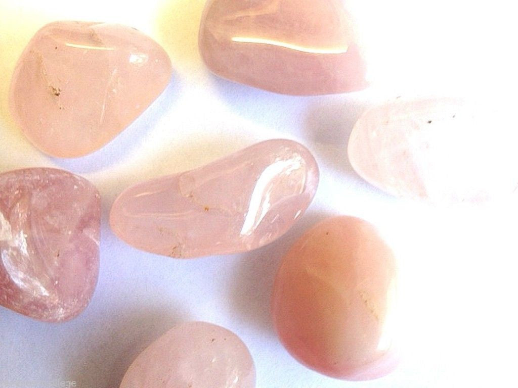 Tumbled Rose Quartz Gemstones