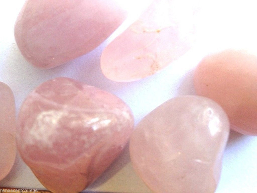 Tumbled Rose Quartz Gemstones