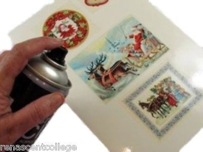 Pre Printed Water Slide Decal/ Dissolving/Tattoo Paper Vintage Christmas
