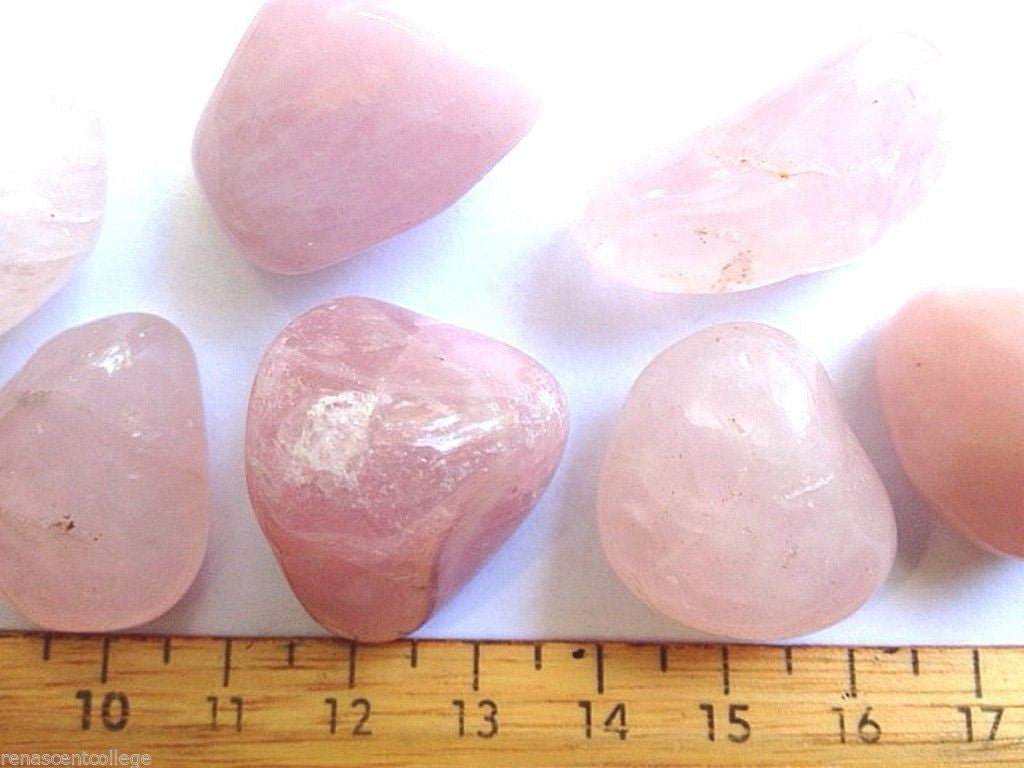 Tumbled Rose Quartz Gemstones