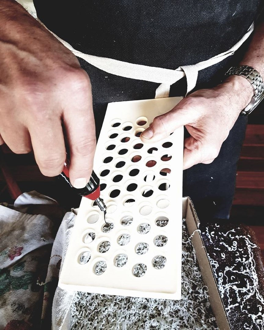 Lip Balm Filling Tray & Scraper 15mm holes