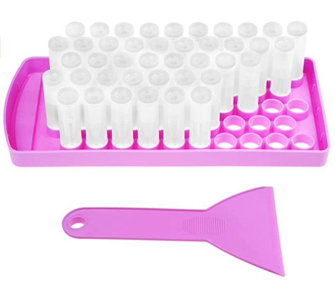 Lip Balm Filling Tray & Scraper 15mm holes