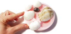 Seashells 6 cavity Silicone Mould (Real Shells size)