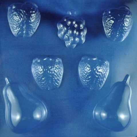 Strawberry, Pear, Grapes PVC Bath Bomb Mould Makes 3D products