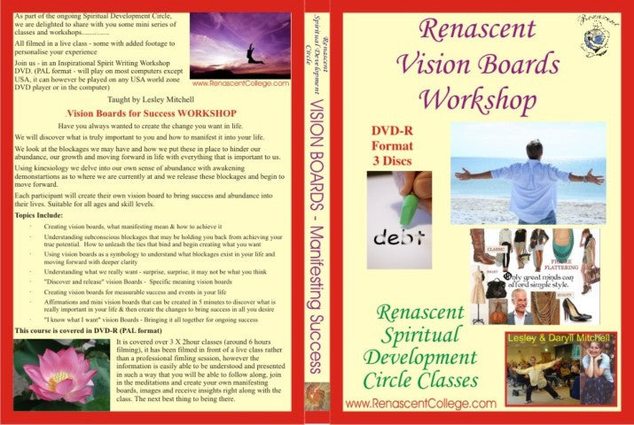 Vision Boards Correspondence Course Workshops on DVD