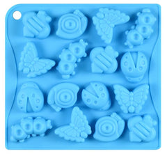 BUGS Silicone Mould: Butterfly, Caterpillar, Bee, Snail, Ladybug