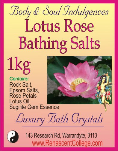 Bathing Crystals / Salts: Lotus Rose