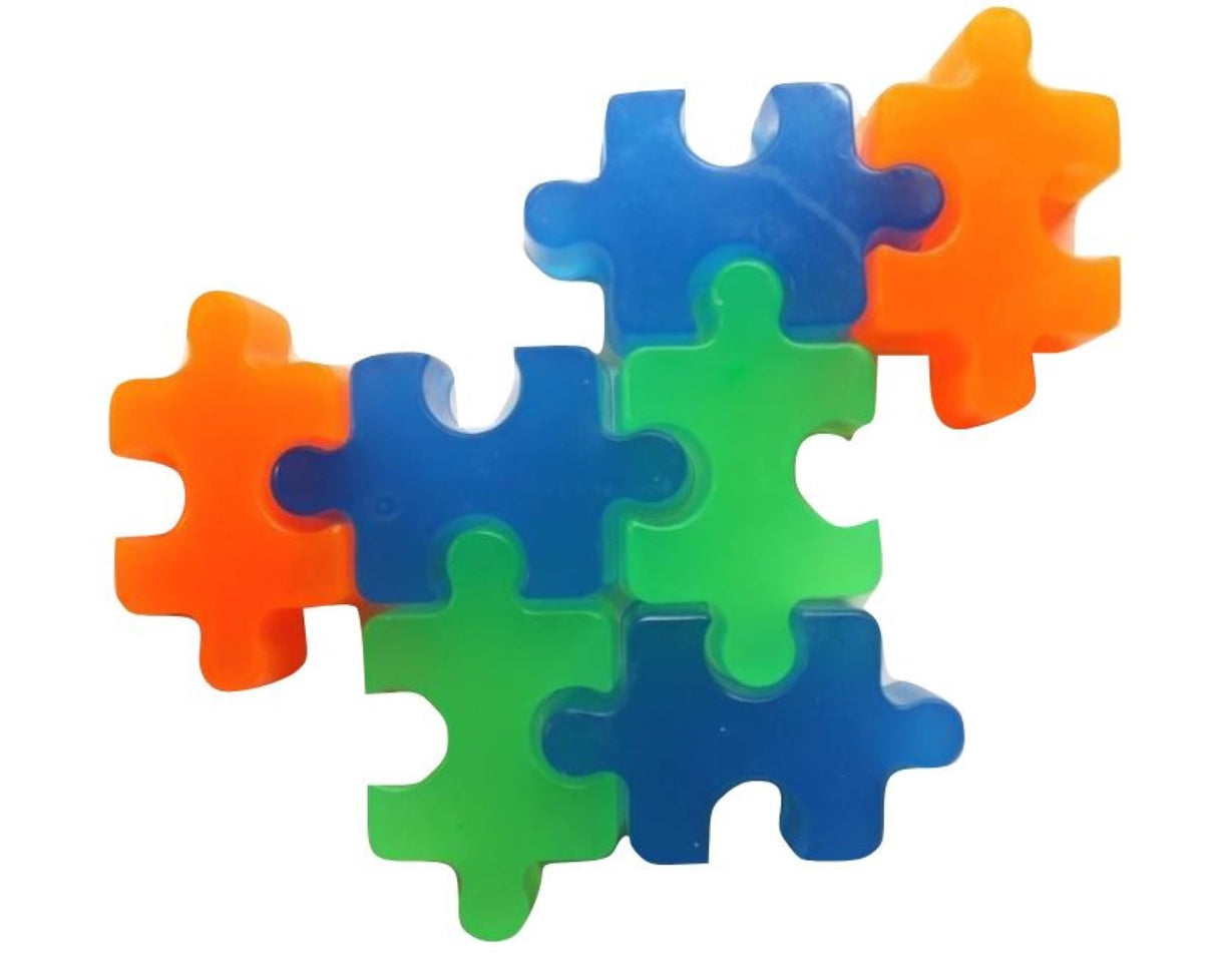 Jigsaw Puzzle Piece Silicone Soap Tray Mould (7 Cavities)