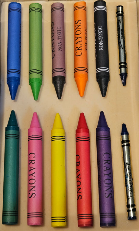 Crayons Silicone Mould Realistic Size - add paper label