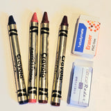Crayons Silicone Mould Realistic Size - add paper label
