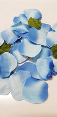 Blue Silk Fabric Petals & Leaves Package Freebie (1 gift per order please)