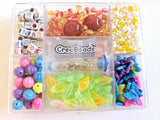 Friendship & Butterflies Bead set with Jelly Cords - Gems Crystals