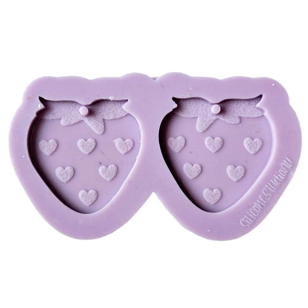 Twin Strawberries Resin Silicone Mould Clearance