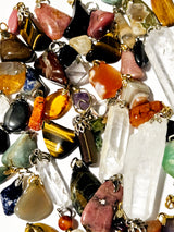 Gemstone Pendants Genuine, DIY, Bulk Lot 10 Natural Australian Hand Made RRP $12each