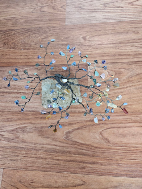 Hand Made Gemstone Crystal Fluorite Tree